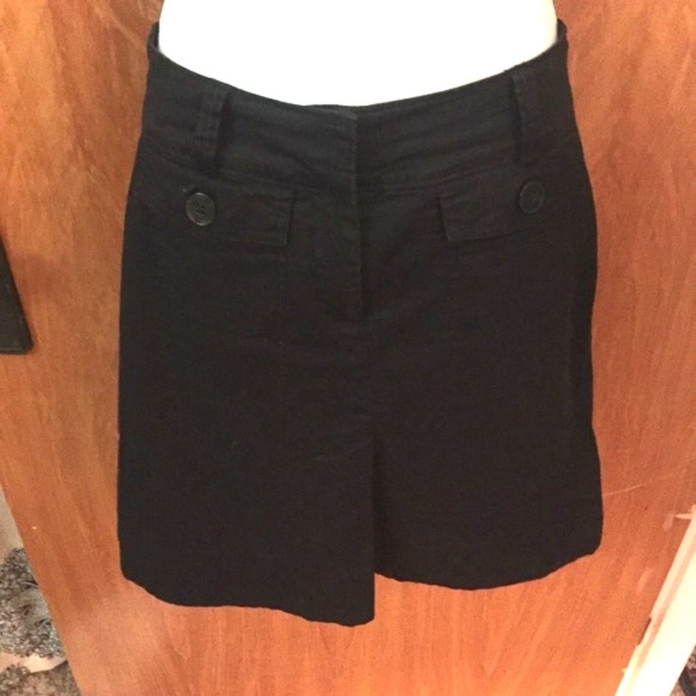 H&M Black Pleat Pencil Skirt Size 2